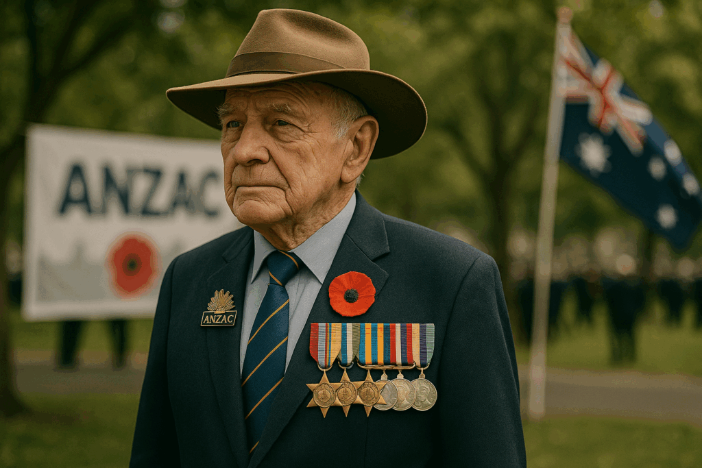A picture of a high official soldier during their event