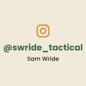 Sam Wride, @swride_tactical