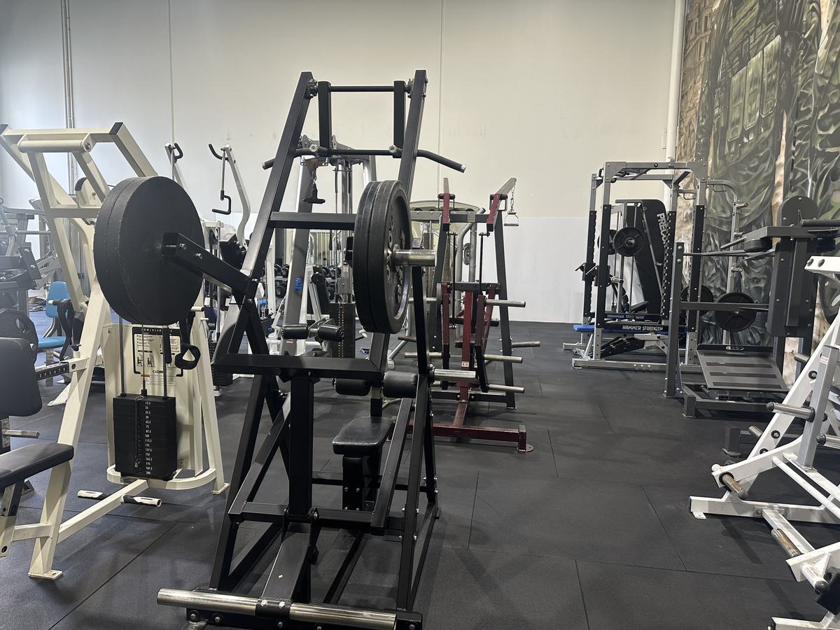 Plate-loaded strength machines in the Wellness Hub